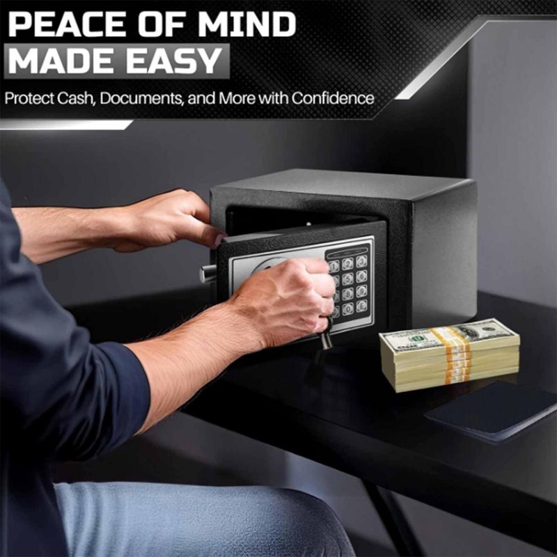 Lockbox Key Secure - Digital Electronic Safe Box with Keypad