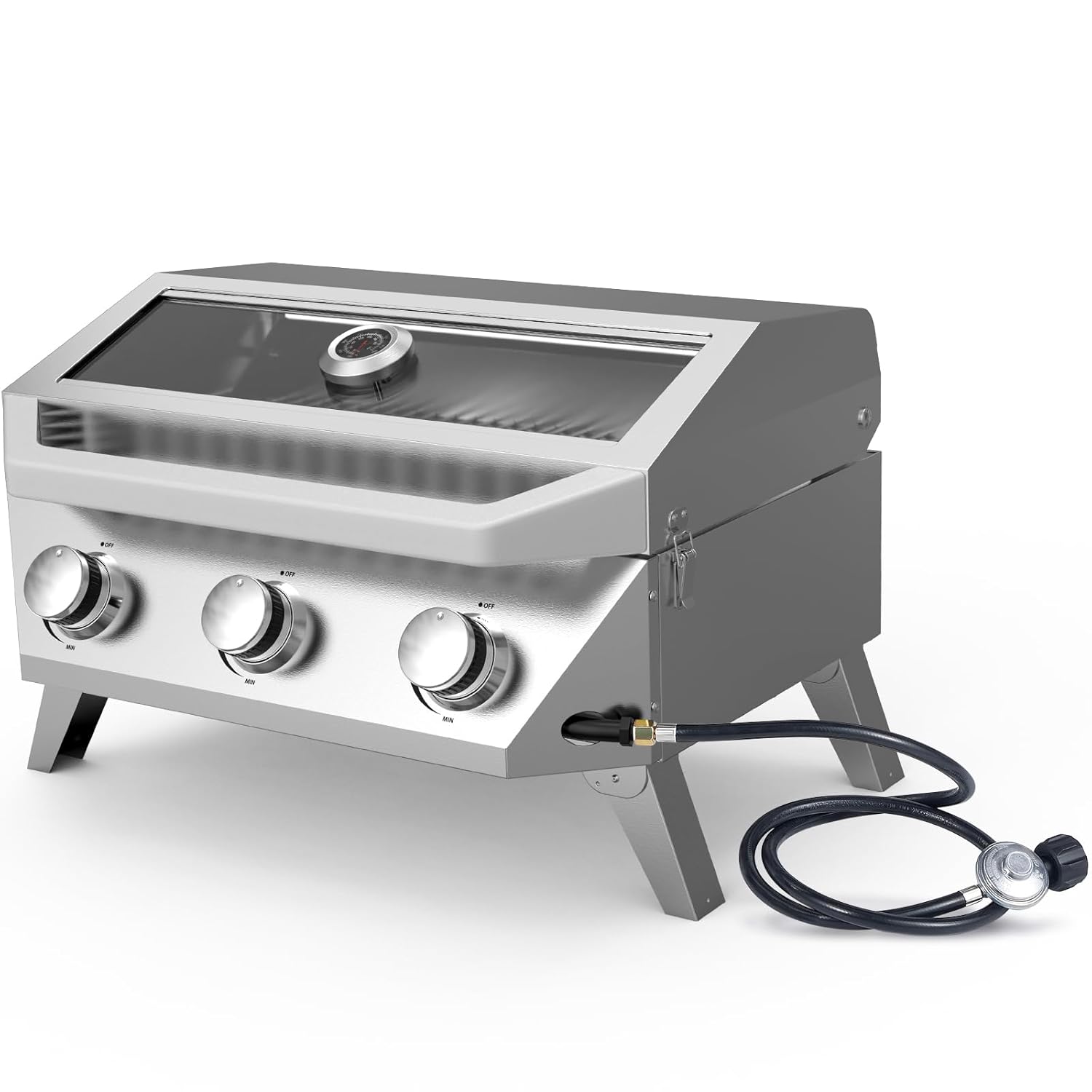 Fire Escape Ladder - 3-Burner Tabletop Gas Grill 30000 BTU