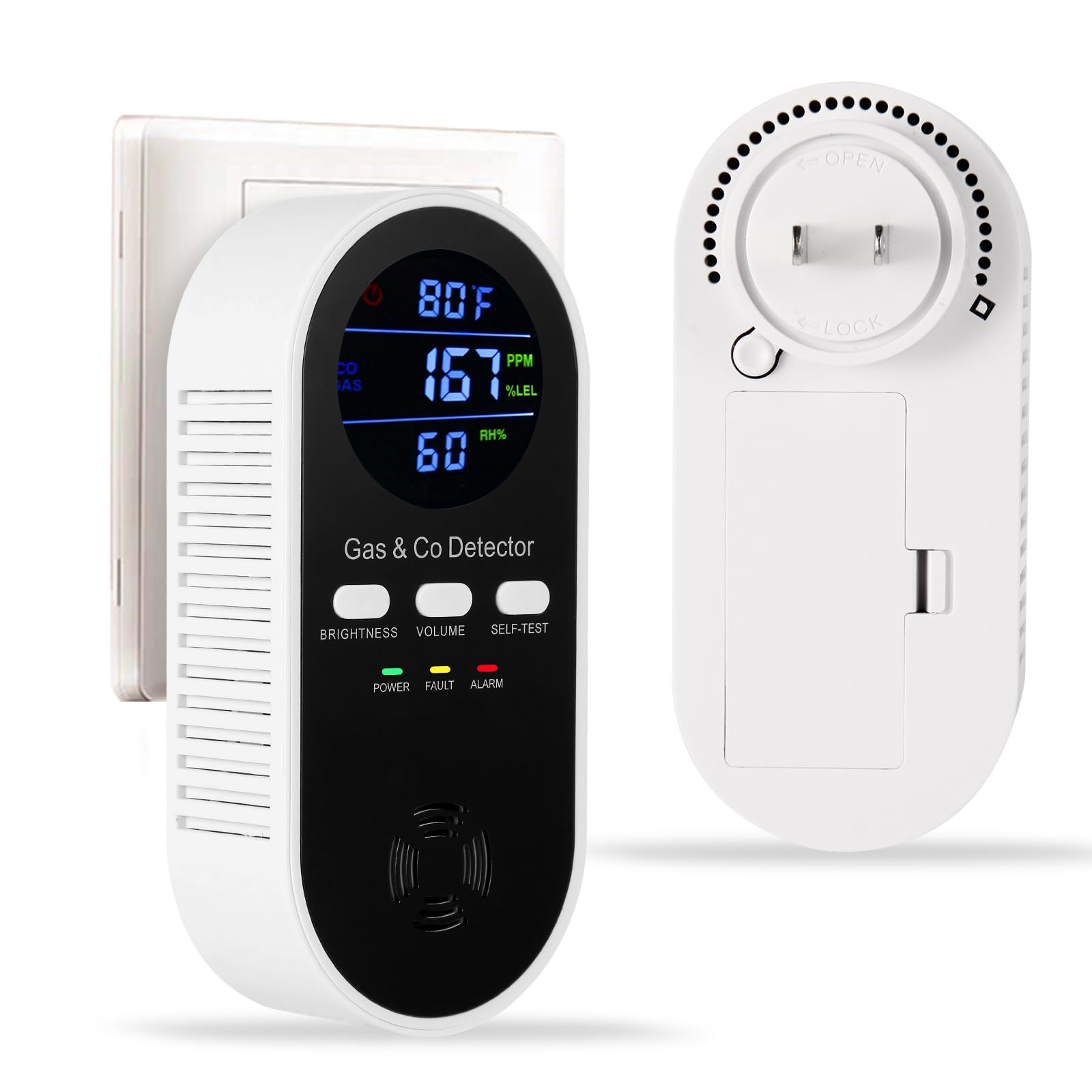 5-in-1 Carbon Monoxide Alarm N - Co Detector Plug avaliação e preço