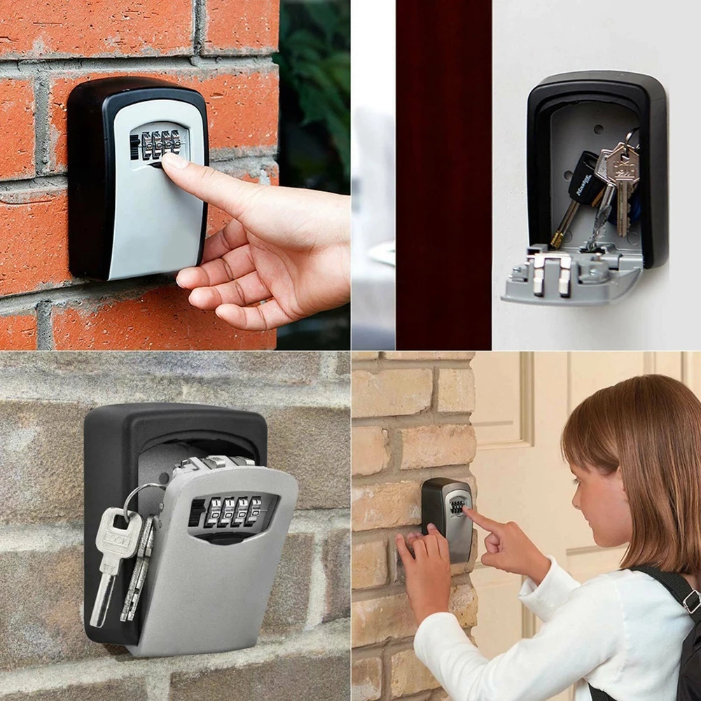 Wall Mount Key Lock Box 4 Digi - Lockbox Key Secure avaliação e preço