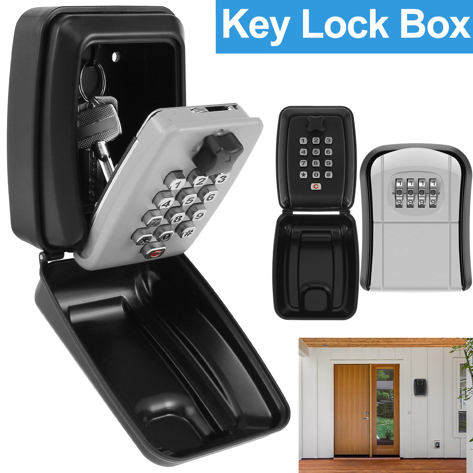 Key Lock Box Wall-Mount Secret - Lockbox Key Secure avaliação e preço