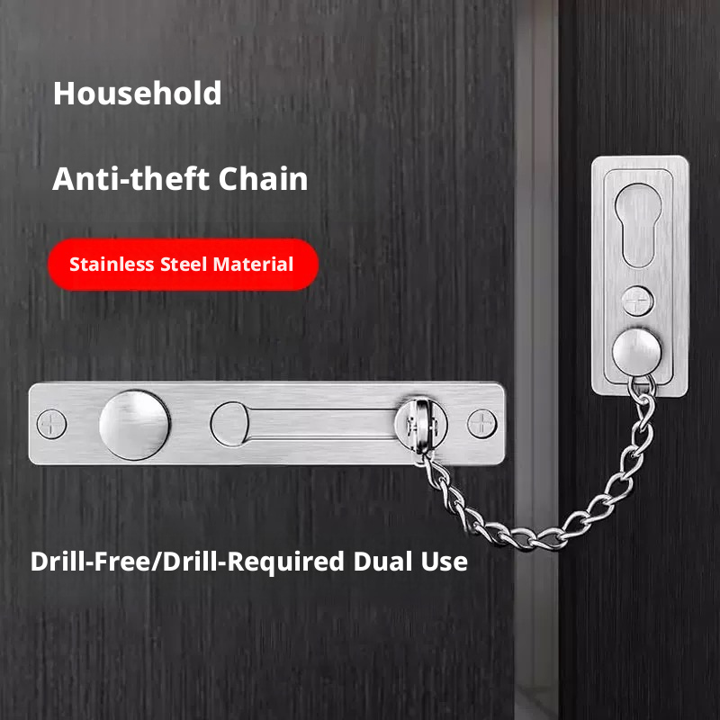 Heavy-Duty Polished Press Latc - Security Chain Door avaliação e preço
