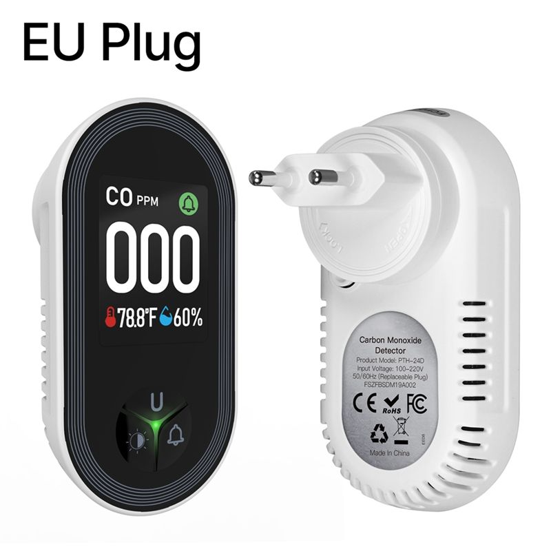 Built-In CO Monitor Alarm Soun - Co Detector Plug avaliação e preço