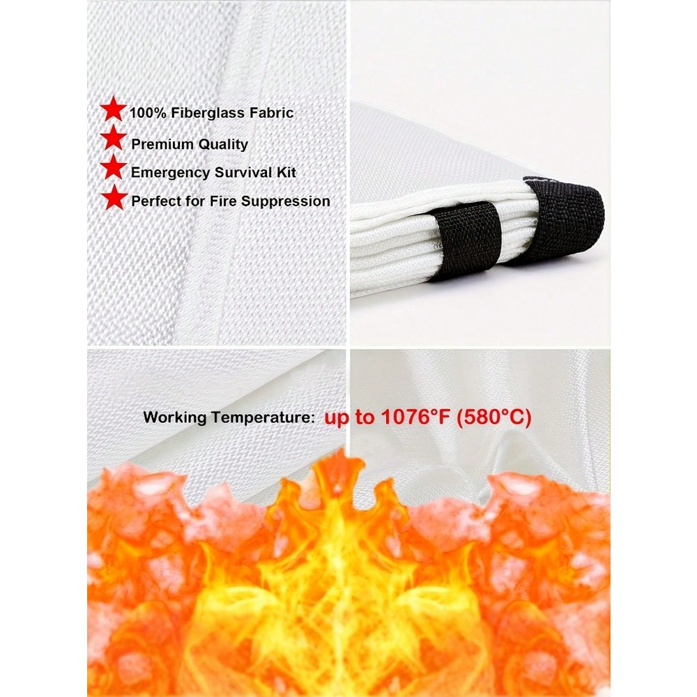 Fire Blanket 39.37 X 39.37 Inc - Fire Blanket Kitchen avaliação e preço