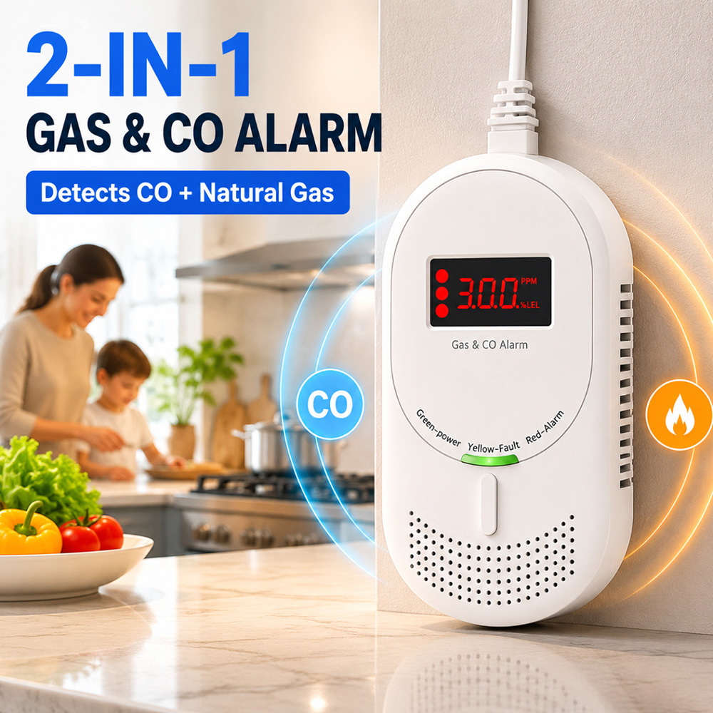 CCEsafety Zigbee Tuya Gas CO D - Co Detector Plug avaliação e preço