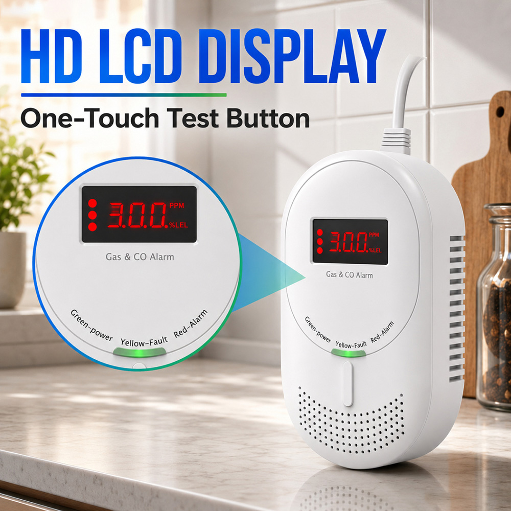 CCEsafety Zigbee Tuya Gas CO D - Co Detector Plug avaliação e preço
