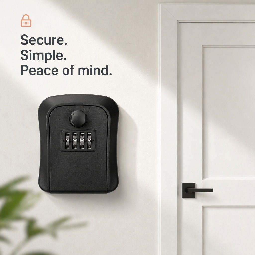 Key Lock Box Wall Mount Lockbo - Lockbox Key Secure avaliação e preço