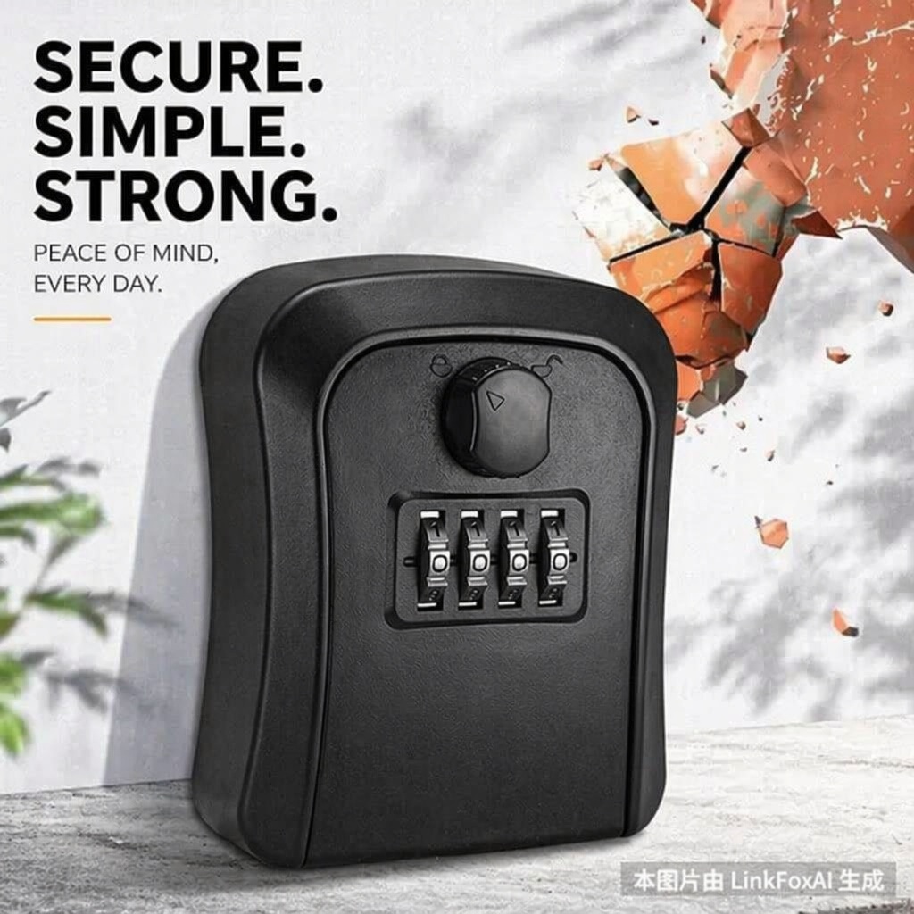 Key Lock Box Wall Mount Lockbo - Lockbox Key Secure avaliação e preço