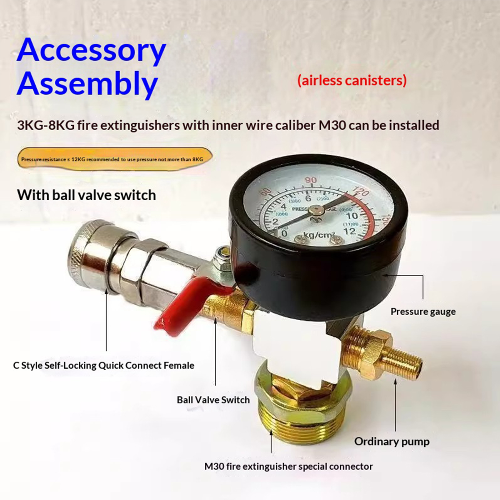 Small Air Tank Pressures Adapt - Fire Extinguisher Small avaliação e preço
