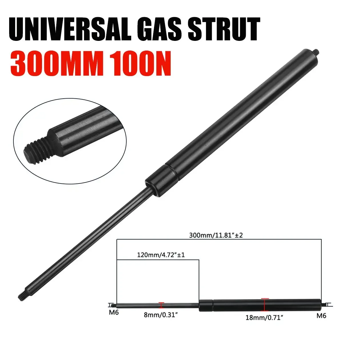 2pcs 200-500mm 100N 8mm Car Ga - Window Lock Bar avaliação e preço