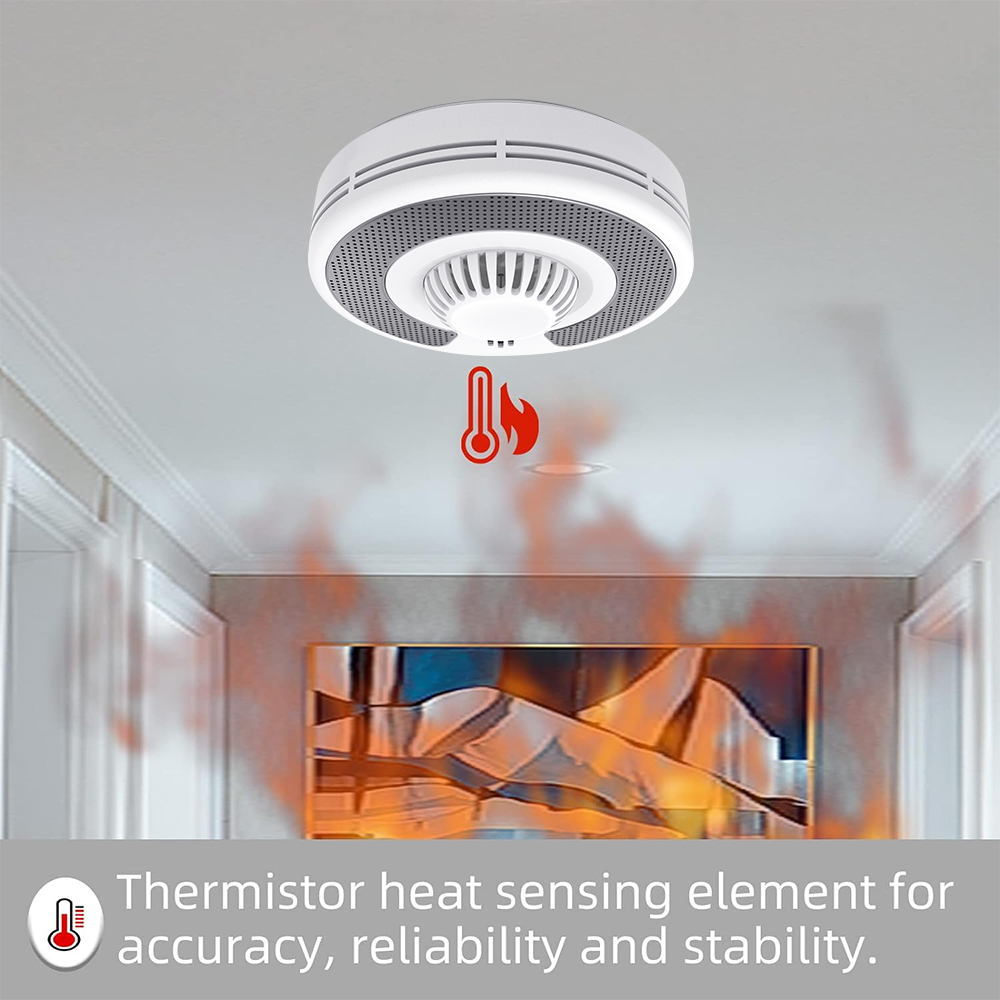 Wireless Interlinked(433MHz)+T - Smoke Detector Interconnected avaliação e preço