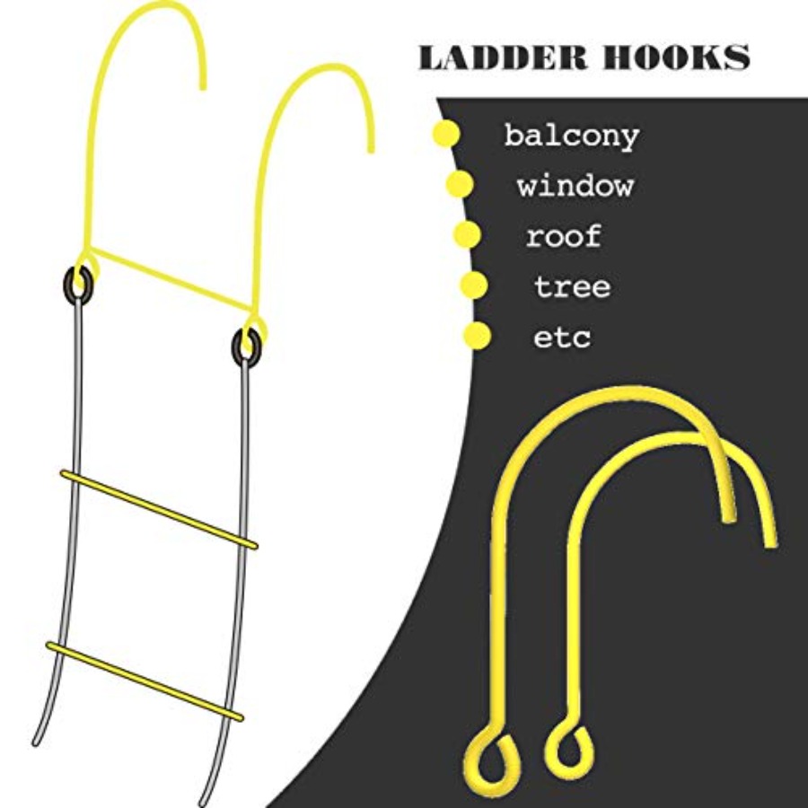 Window Hooks for Fire Escape L - Fire Escape Ladder avaliação e preço