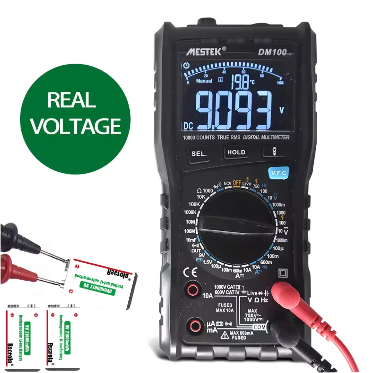 9V 21800mWh Rechargeable Lithi - Smoke Detector Interconnected avaliação e preço