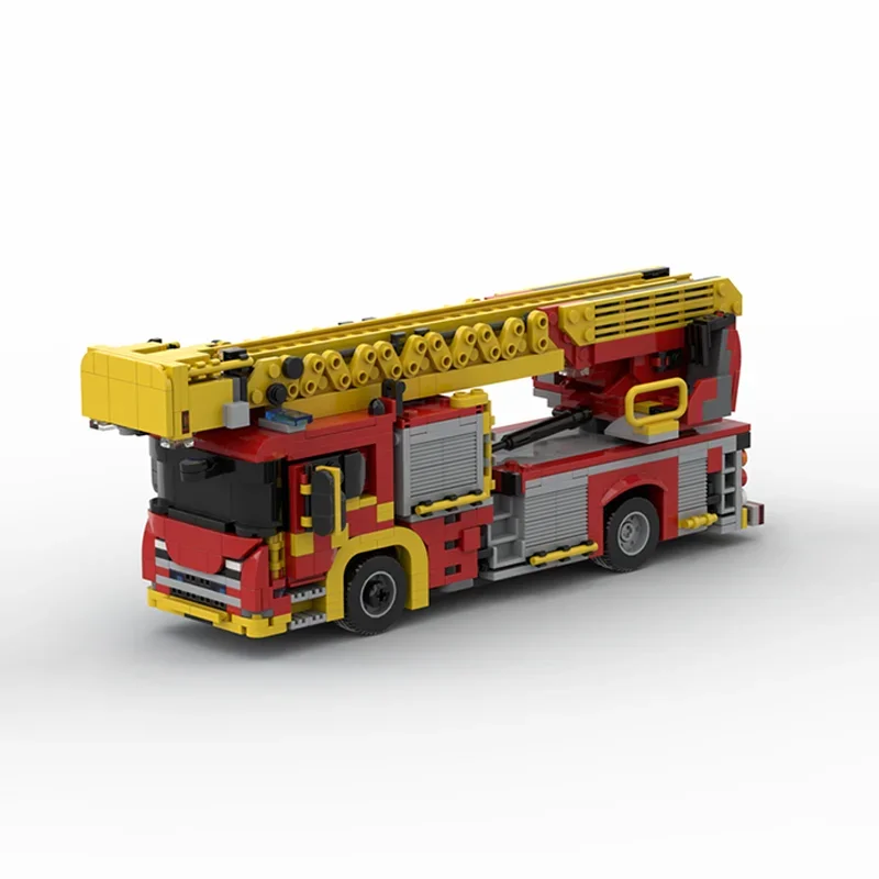 1079PCS MOC London Fire Brigad - Fire Escape Ladder avaliação e preço
