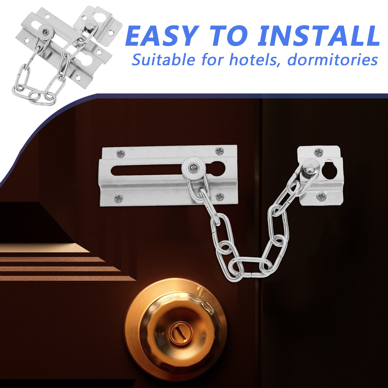 Door Chain Lock Stainless Stee - Security Chain Door avaliação e preço