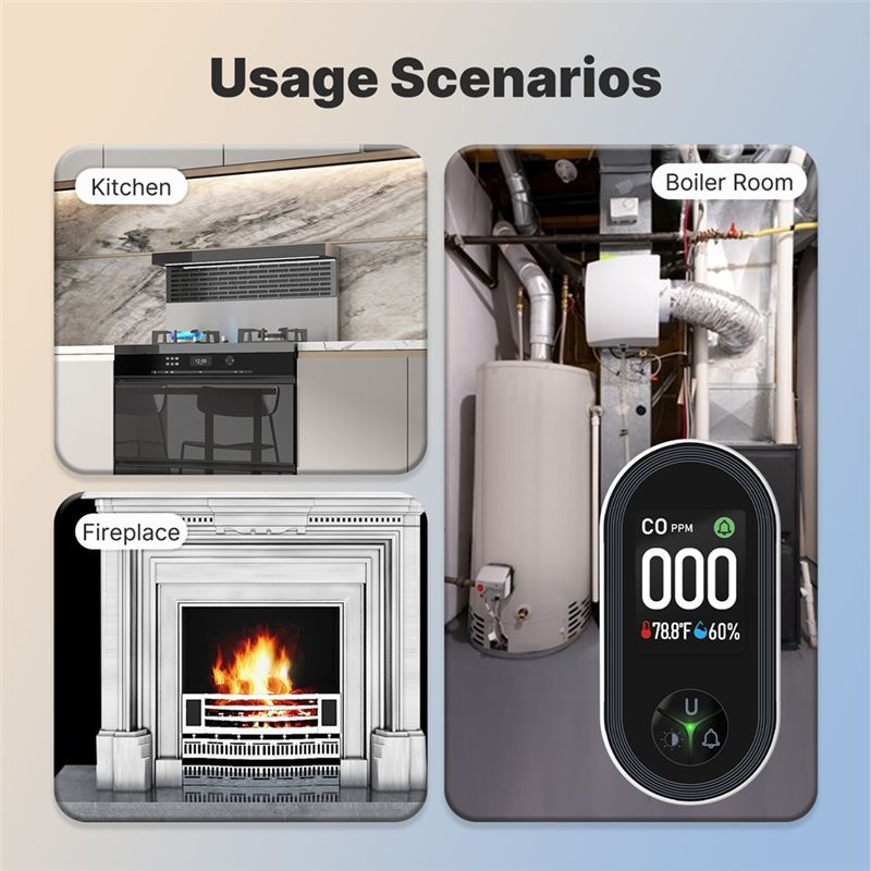 A93PHOT! Temperature Humidity  - Co Detector Plug avaliação e preço