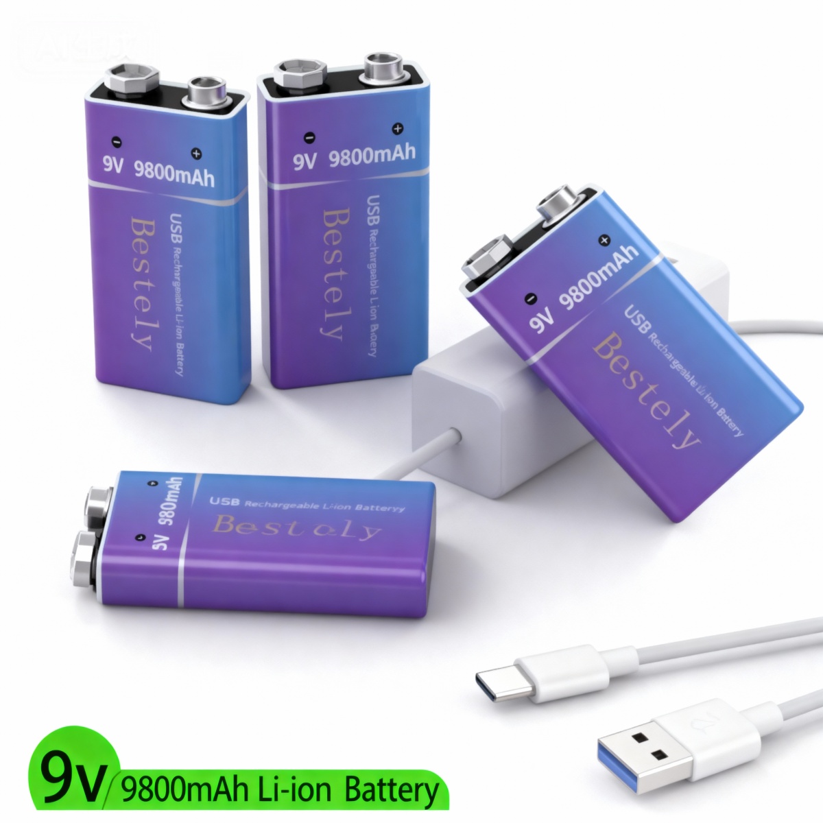 New 9V Rechargeable Li-ion Bat - Smoke Detector Interconnected avaliação e preço