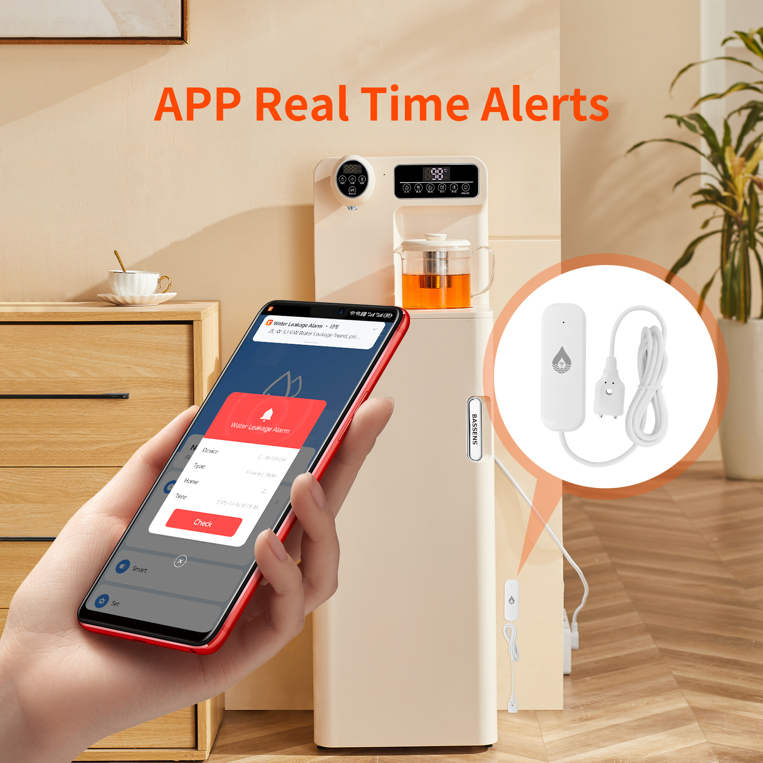 YFK Tuya WiFi Water Leakage Se - Water Alarm Sensor avaliação e preço
