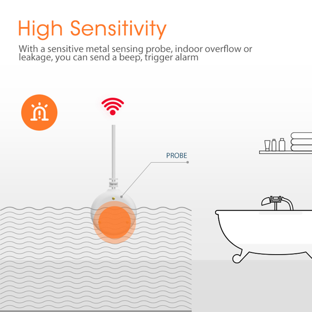 Tuya ZigBee Overflow Security  - Water Alarm Sensor avaliação e preço