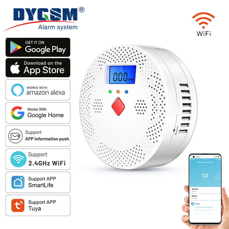 Tuya WiFi Smart Carbon Monoxid - Co Detector Plug avaliação e preço
