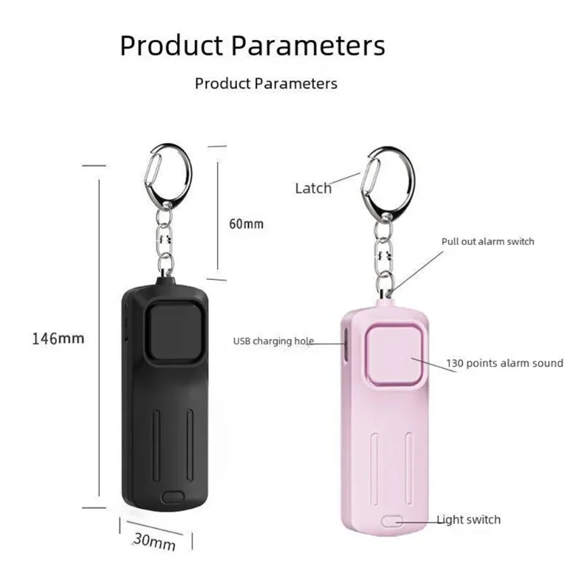 Personal alarm ring, women's p - Personal Alarm Keychain avaliação e preço