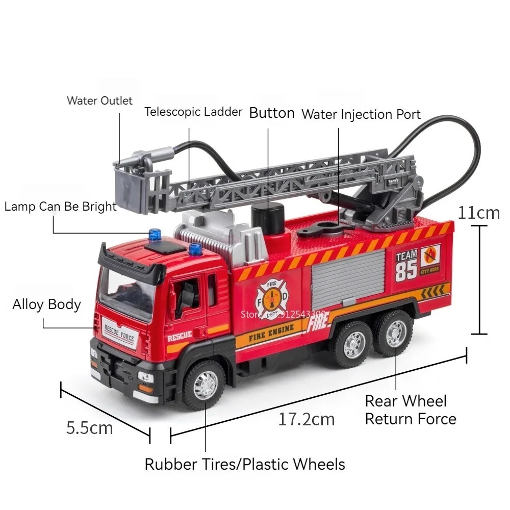 1:32 Scale Water Spray Fire Tr - Fire Escape Ladder avaliação e preço
