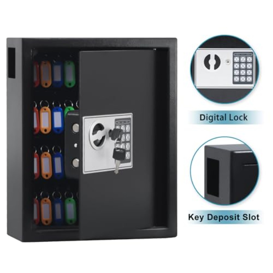 Wall mount electronic key cabi - Lockbox Key Secure avaliação e preço